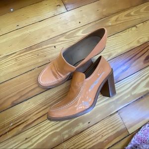 Maryam Nassir Zadeh Patent Leather Loafers, 38.5